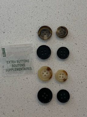 Ralph Lauren Black and Tortoiseshell Replacement Button Set